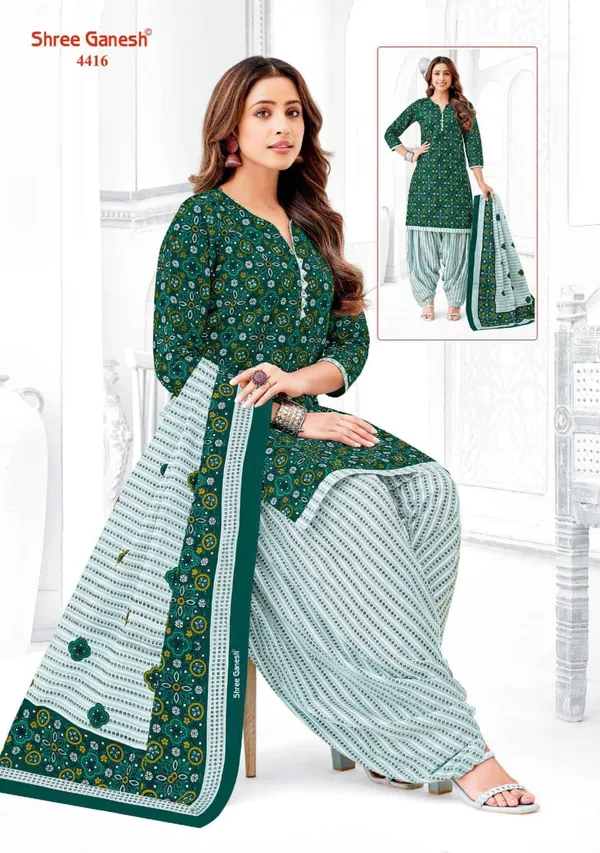 Sree Ganesh Salwar With Patiyala Pant SP4416